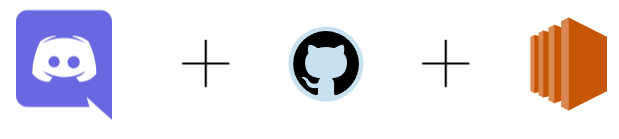 Discord, GitHub, and AWS logos representing Sherp2.0's tech stack